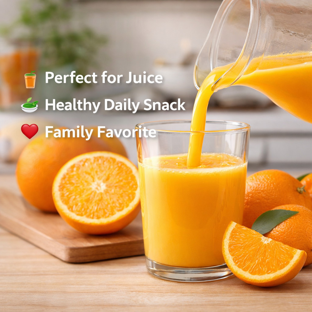 Navel Oranges 4 lb, Sweet Seedless Citrus Fruit, Easy Peel Fresh Juicy Oranges gallery