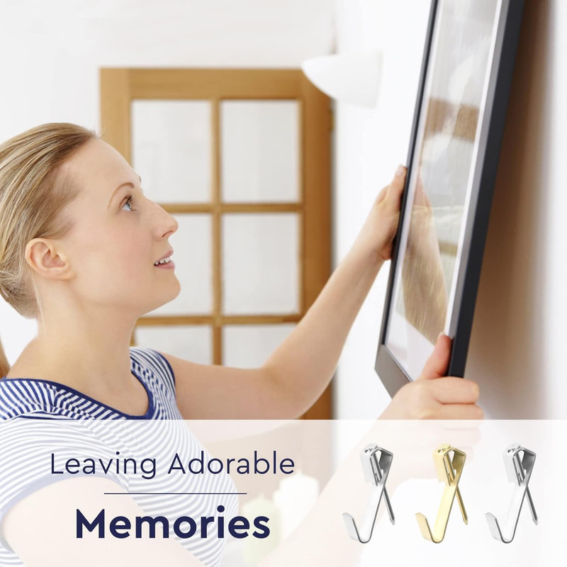 130 Pcs 30 Lb Picture Hangers – Multipurpose Picture Hanging Hooks Kit gallery