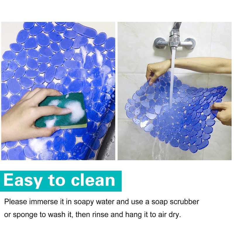 Kitchen Sink Mats 4 Pack Adjustable Pebble Protectors Black/Gray/Blue/Green gallery