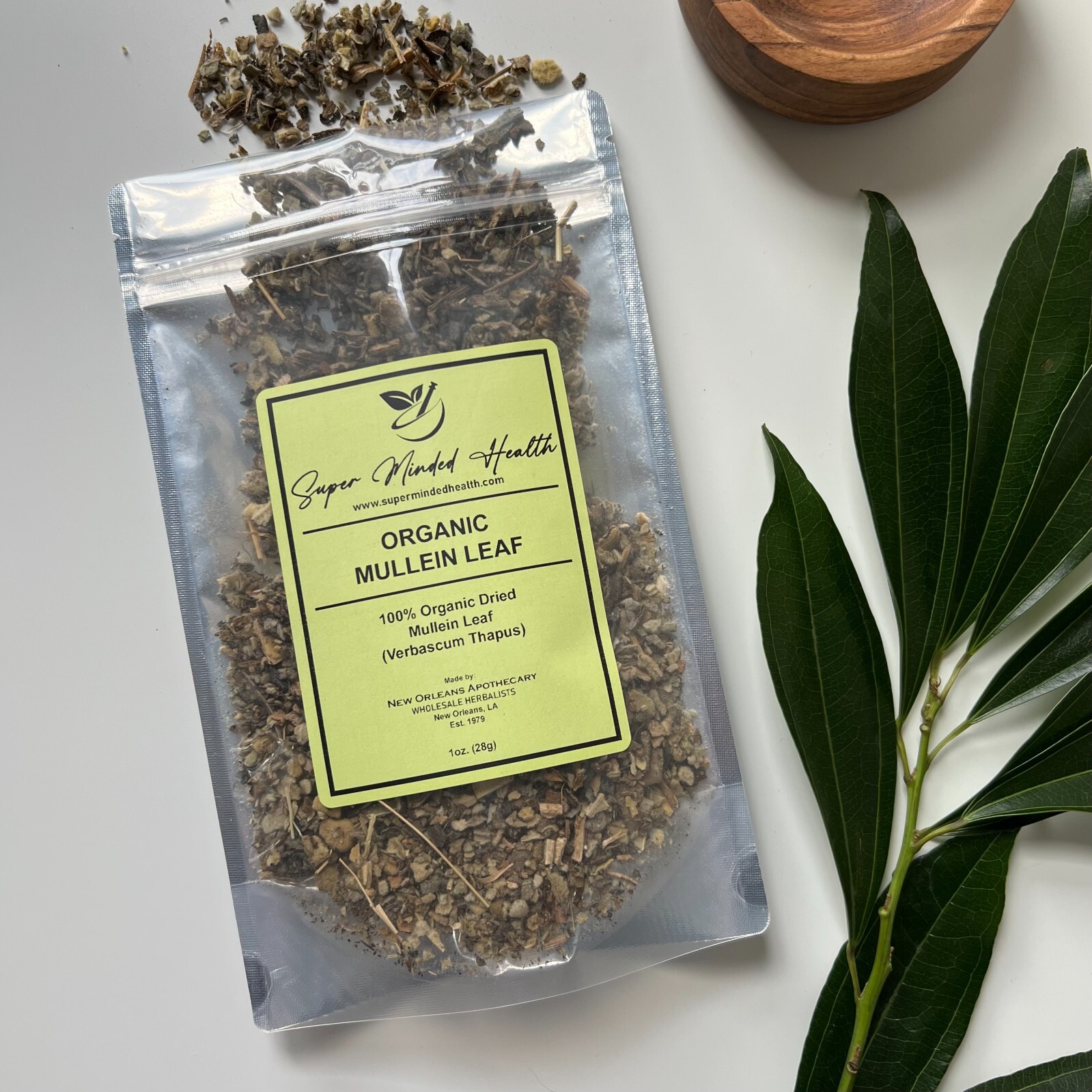 Mullein Leaf 100% Pure Organic Dried Cut and Sifted (Verbascum Thapus) gallery