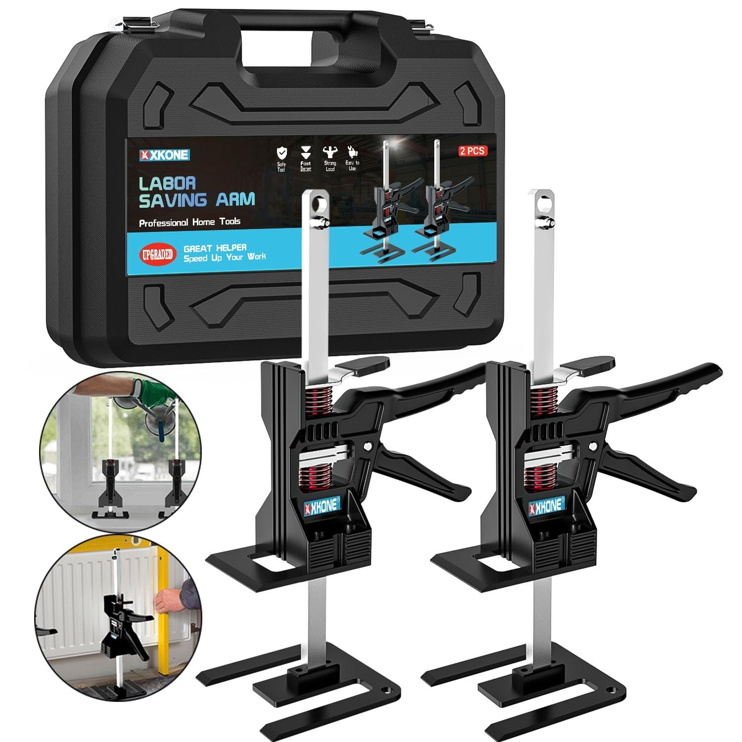 Labor Saving Arm Jack(2 Pcs),Multi-Function Height Adjustment Lifting Device ... gallery