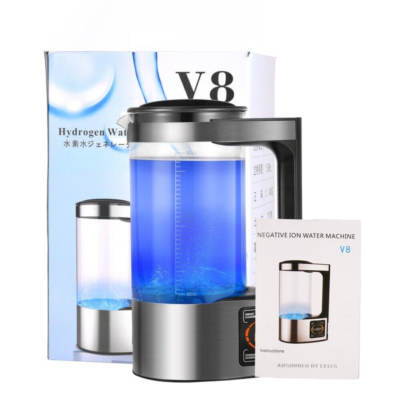 Hydrogen Water Machine Generator 2L Water Ionizer Generator Machine Kettle US gallery