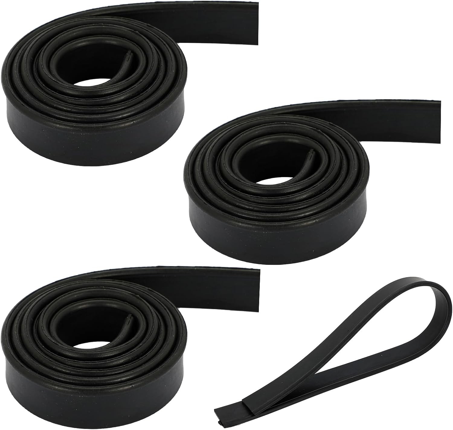 4 Rolls Rubber Replacement Blades, 41 Inch Squeegee Blade x3, 18 Inch x1, gallery