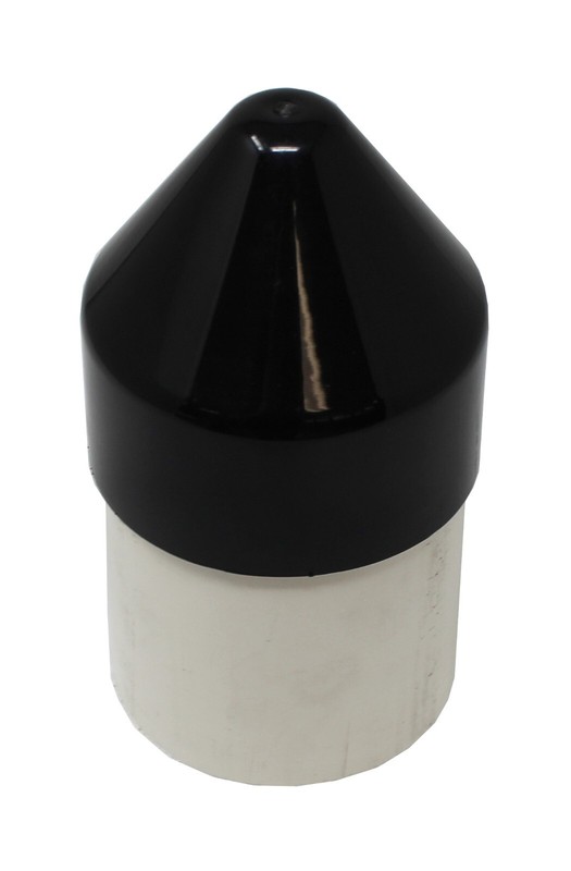 Black Plastic PVC Pipe 4" Cone Style Cap for 4" Schedule 40 PVC Pipe gallery