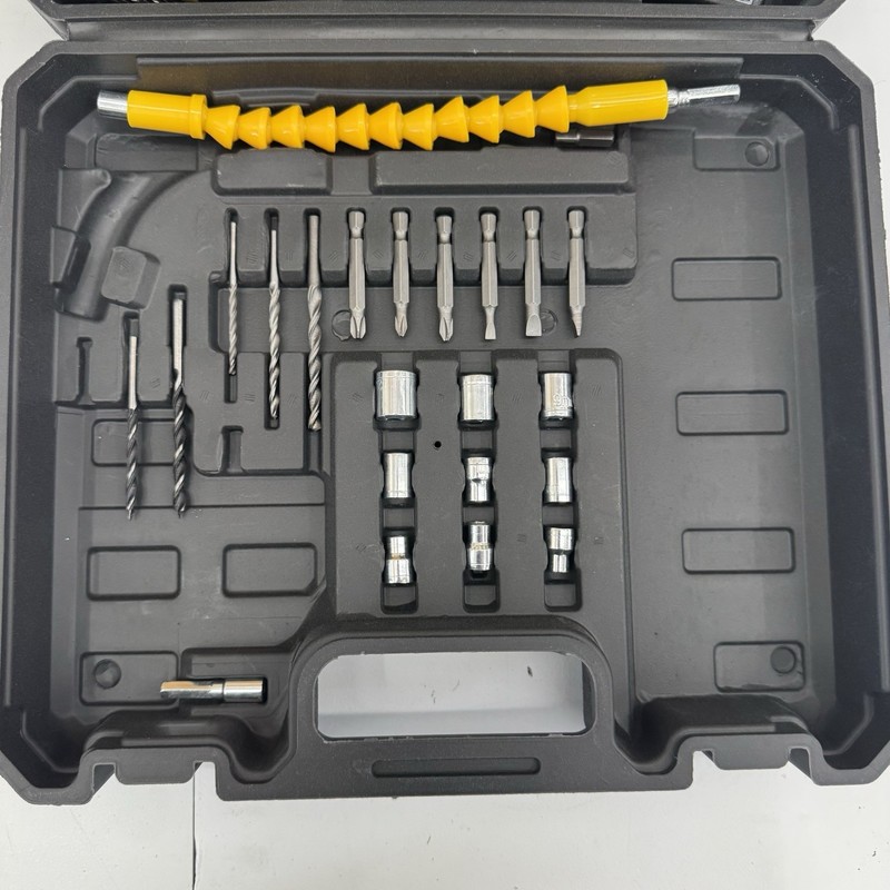 ⚡️Cordless Lithium-Ion Drill/Driver 21V LED Work Light, Carry Case, Bits⚡️ gallery