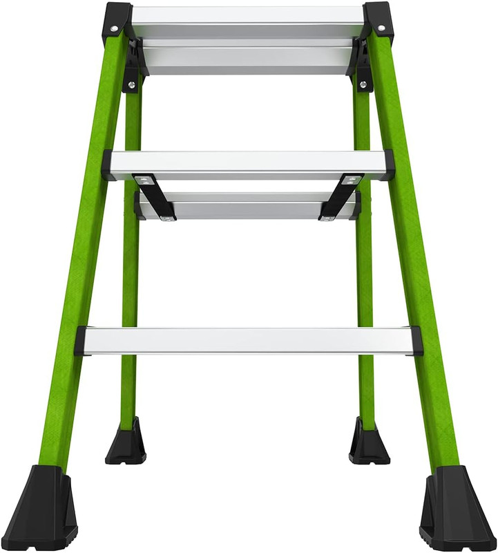 Ladders, Sure Step, 3-Step, Double-Sided Step Stool, Fiberglass, (11953), Type 1 gallery