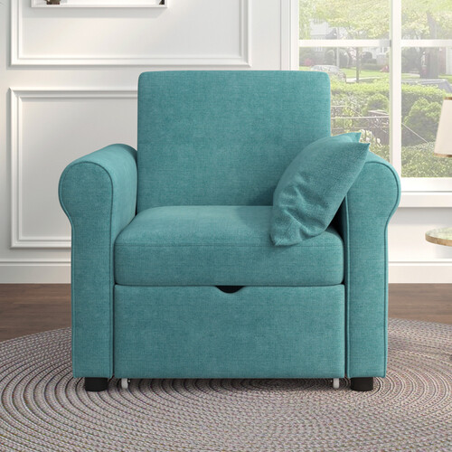 3-in-1 Sofa Bed Pull Out Accent Armchair Convertible Sleeper Chair Bed Recliner gallery