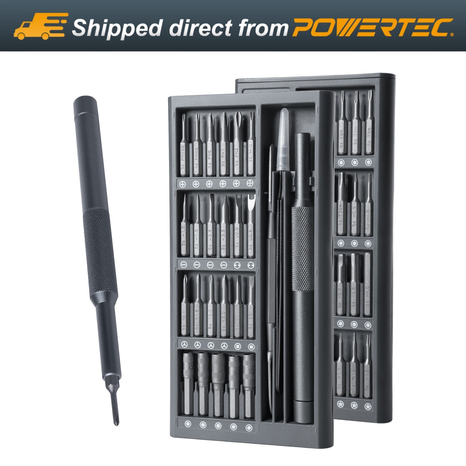 POWERTEC 50-in-1 Precision Screwdriver Set S2 Bits Magnetic Repair Tools gallery