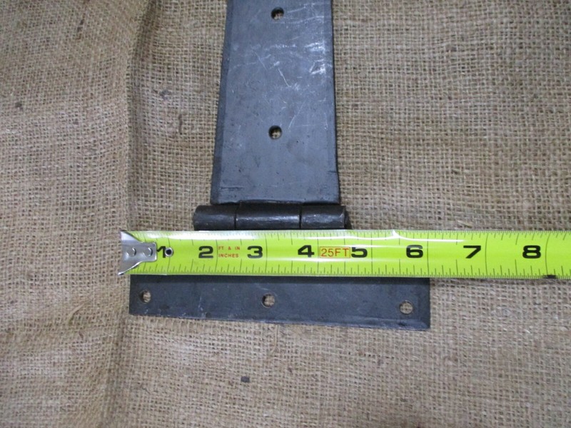 4 HUGE Strap T Hinges 24" Tee Hand Forged Gate Barn Rustic Medieval Iron Large gallery