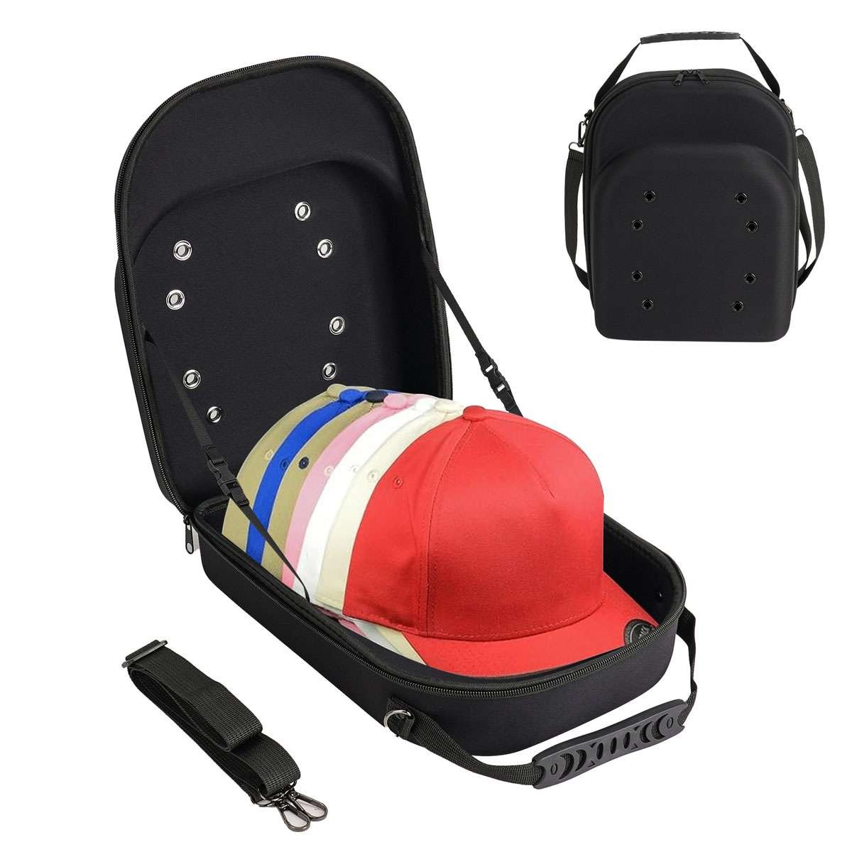 Travel Hat Carrier Case Caps Storage Hard Shell Hat Protective Case Baseball Cap gallery