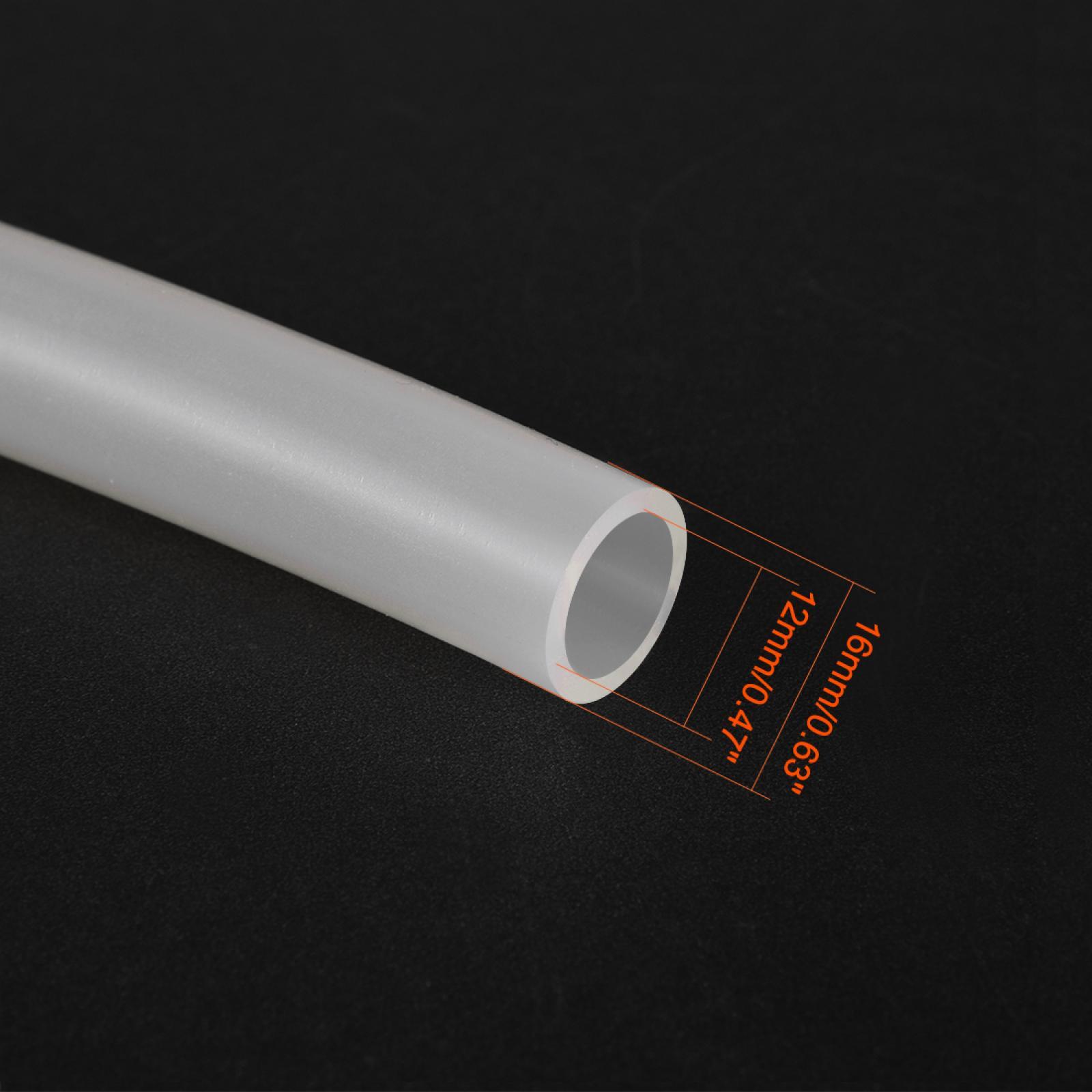 12 x 16mm Silicone Translucent Pipe Water Air Flexible Pump 5m 16.4Ft Long gallery