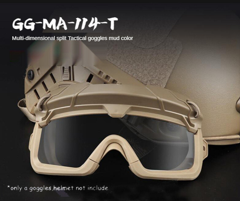 Tactical Airsoft Goggles Windproof Anti Fog CS Combat Eye Protection Goggles gallery