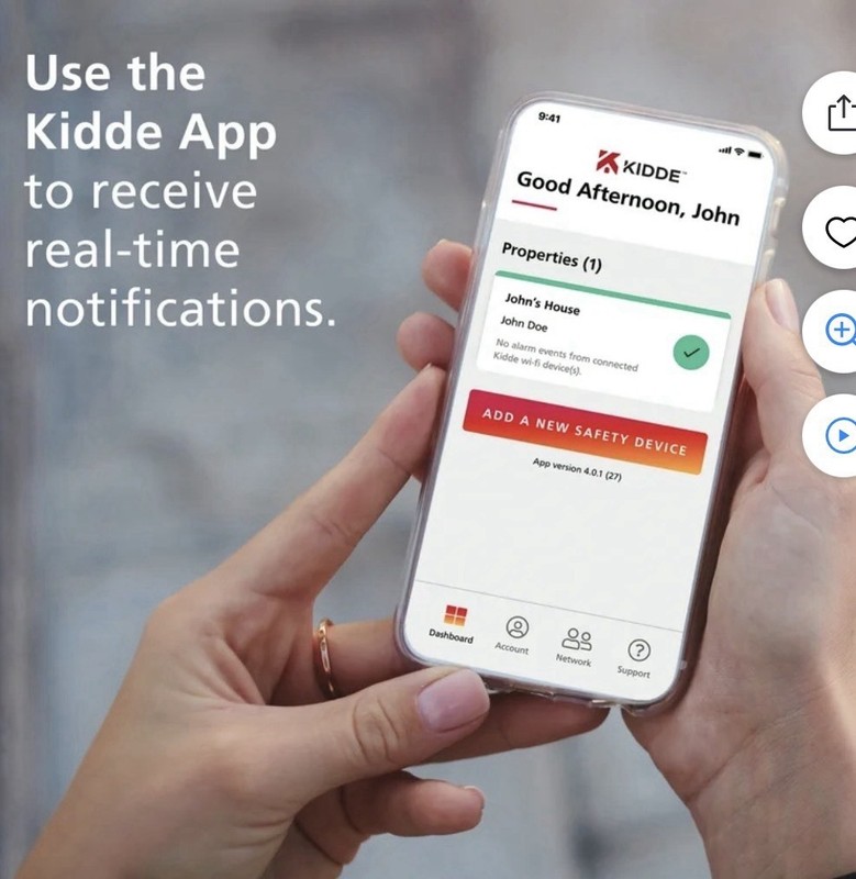 Kidde Hardwired Smoke Detector with Smart Features and Voice Alerts Wi-Fi Enable gallery