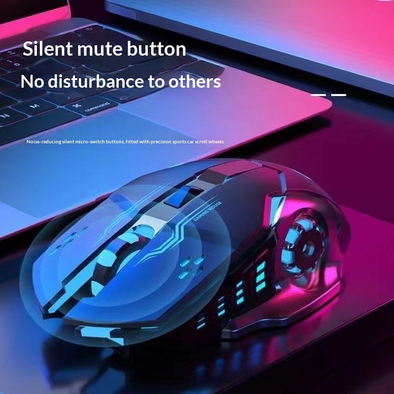 Bluetooth Rechargeable Wireless Gaming Mouse RGB Backlit USB PC Gamer Mouse gallery