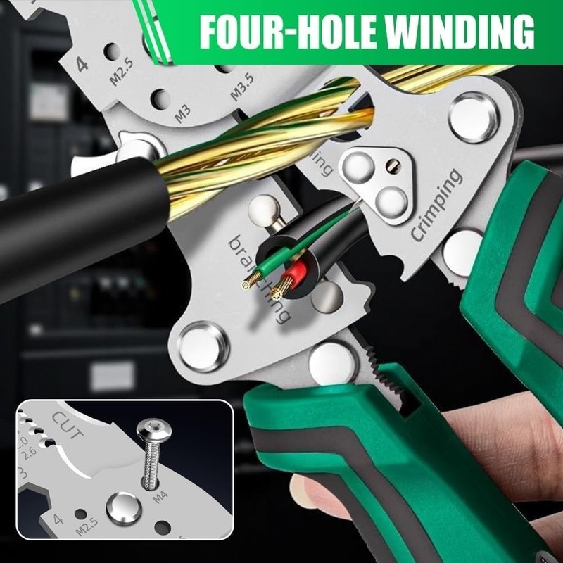 Multi-Function Wire Stripper Tester​​ 18 IN 1 Foldable Plier with Voltage Tester gallery