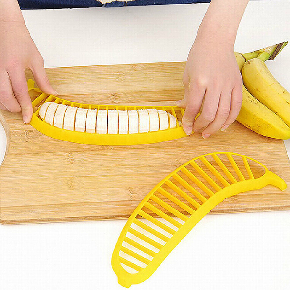 Banana Slicer Cutter Fruit Salad Maker Chopper kitchen Gadgets Tools gallery