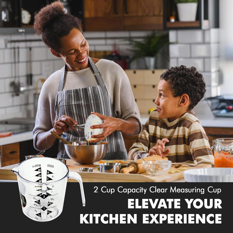 Select Plastic Measuring Cup, 2 Cup, Clear gallery