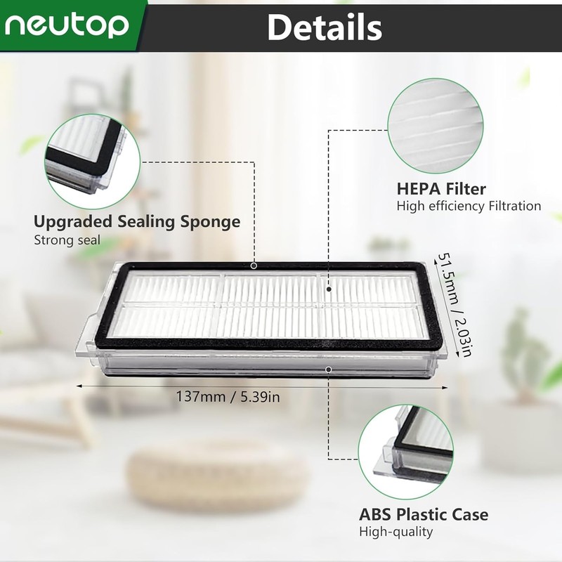 Replacement Filters Compatible with Roborock Qrevo S Qrevo Plus Qrevo Pro Qrevo gallery