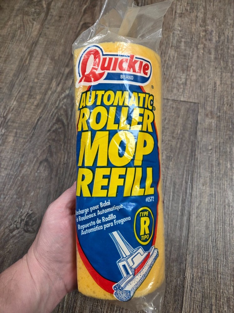 Quickie Automatic Roller Mop Refill Type R #0572 Vintage 2000