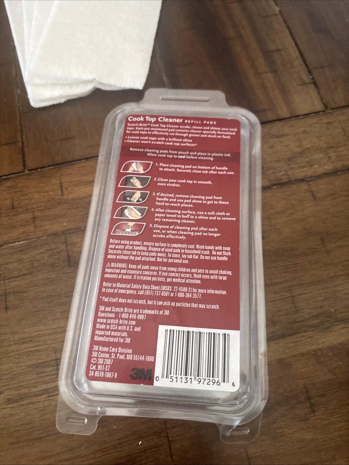 4 Scotch Brite 3M Cook Top Cleaner Refill Pads gallery