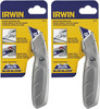 IRWIN Utility Knife, Fixed Blade Gray 2 Pack - Utility Knife - Irwin Blue Blade gallery