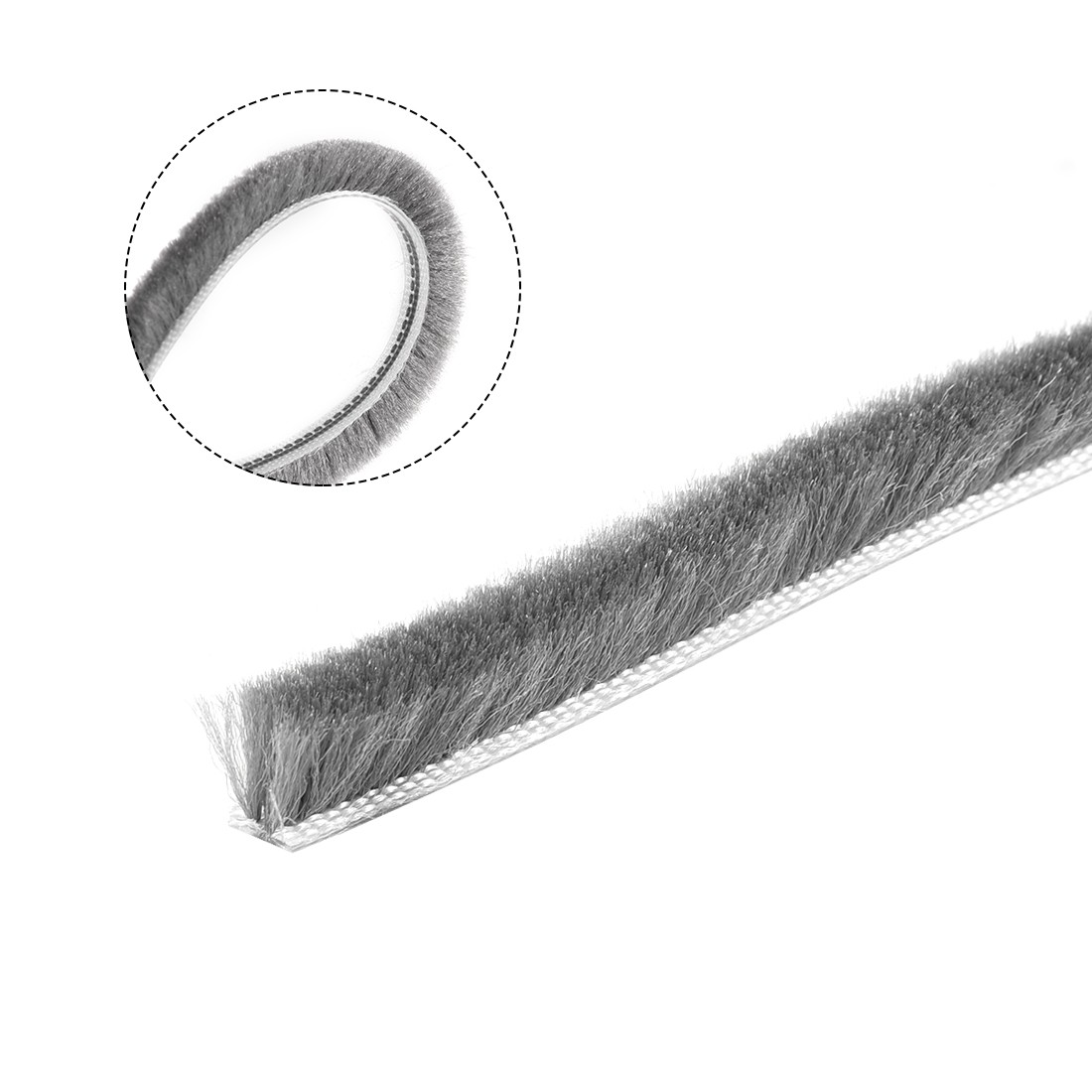 Brush Weather Stripping, 5M/16.4Ft Card-Slot Brush for Door Window, 5x7mm/WxH gallery