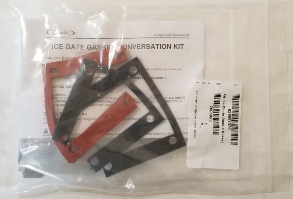 Cornelius 629097379 Ice Chute Double Gasket Kit Ice Machine Gasket Repair gallery