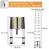 Liguvcy Telescoping Extension Ladder 10.5 Ft Folding Telescopic Aluminum gallery
