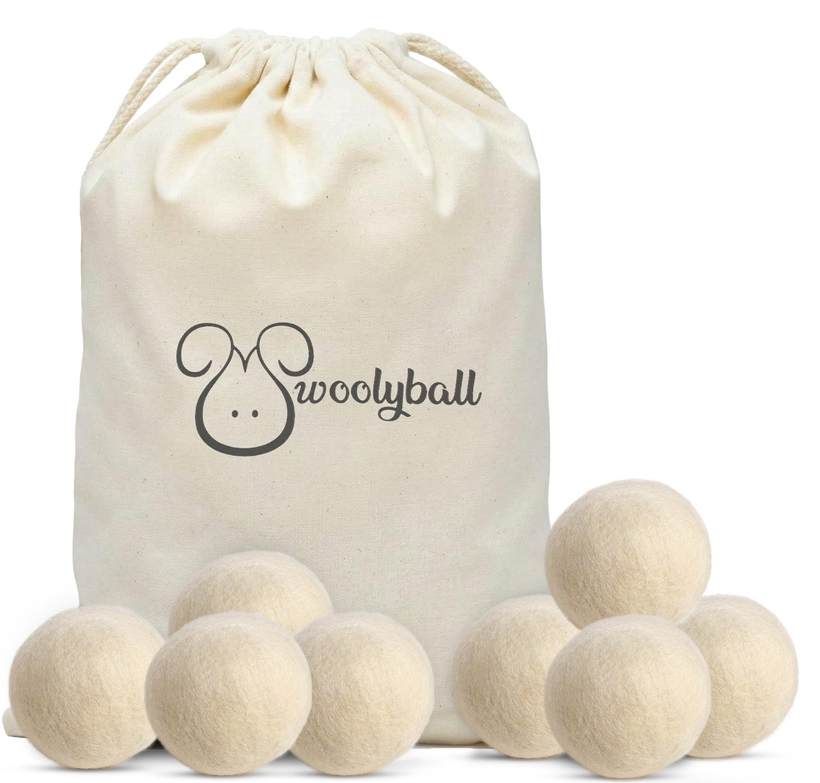 Wool Dryer Balls 8-Pack - 100% Turkish Wool Natural Fabric Softener Alternati... gallery