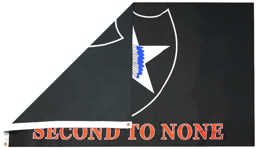 3X5 ARMY 2nd Infantry Division Second To None Black 100D Polyester Flag F1322 gallery