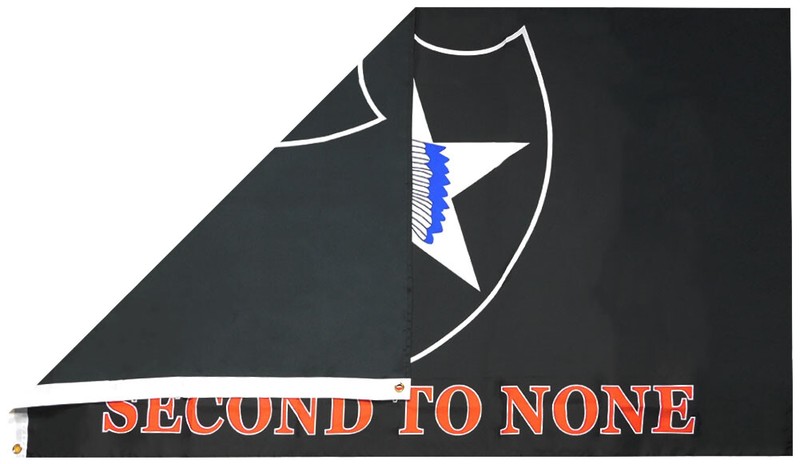 3X5 ARMY 2nd Infantry Division Second To None Black 100D Polyester Flag F1322 gallery