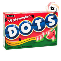1x Pack | Dots Watermelon Assorted Fruit Gumdrops Candy Theater Box | 6.5oz