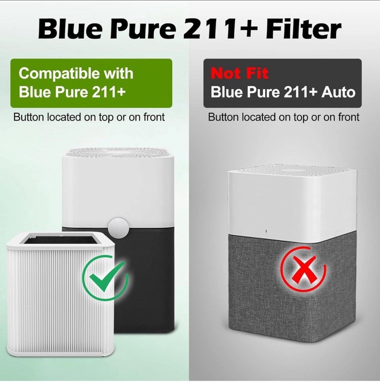 2 PK 211+ Replacement Filter Compatible with Blue Pure 211+Air Cleaner Purifier gallery