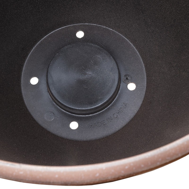 Garden Elements TerraStone Classic Smooth Round Planter, Terracotta, 14in gallery
