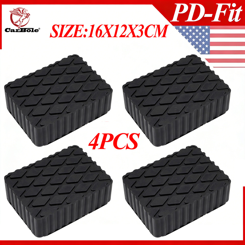 4X Solid Rubber Auto Lift Block Spacer Pad Heavy-Duty for Automobile Lifts gallery