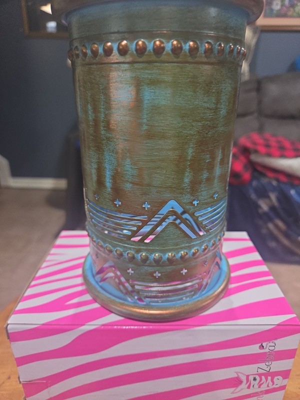 Pink Zebra Turquoise Copper Harmony Wax Warming Shade gallery