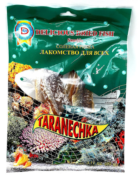 DRY FISH SAURIDA TARANECHKA VACUUM PACKED 90GR ТАРАНЕЧКА NON-GMO gallery