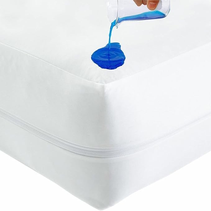 Zippered Mattress Encasement Waterproof Protector Hypoallergenic Mattress Cover gallery