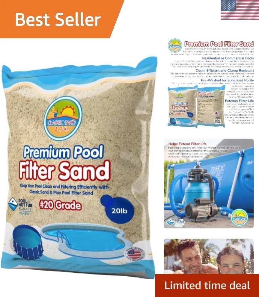 20 lb Silica Sand for Enhanced Pool Filtration - Clump Resistant gallery