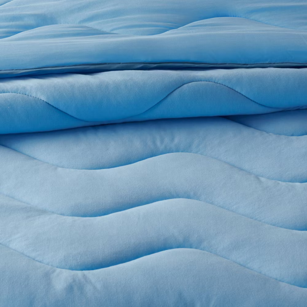 Twin Blue Wave Kids' Comforter Set - Pillowfort gallery