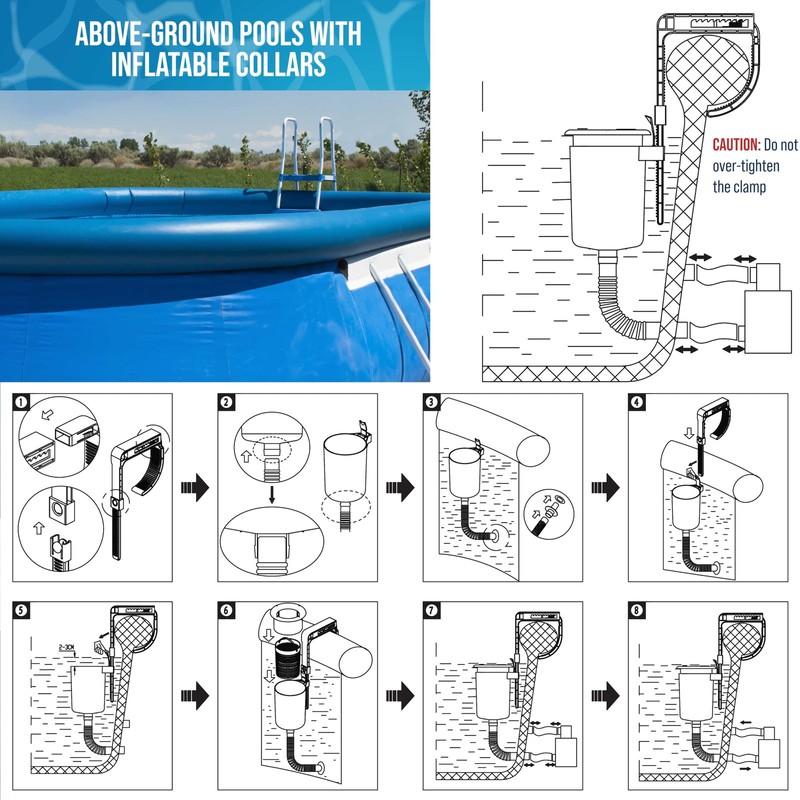 Pool Skimmer - above Ground Pool Skimmer, Floating Surface Skimmer, Accessories gallery