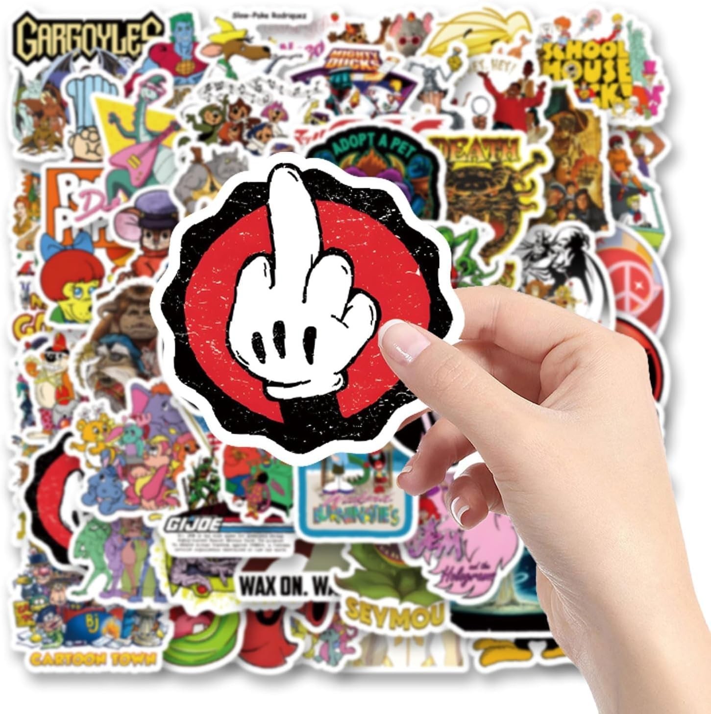 80s Cartoon Stickers Pack - 63 Vinyl Decals for Kids and Teens' Decor gallery