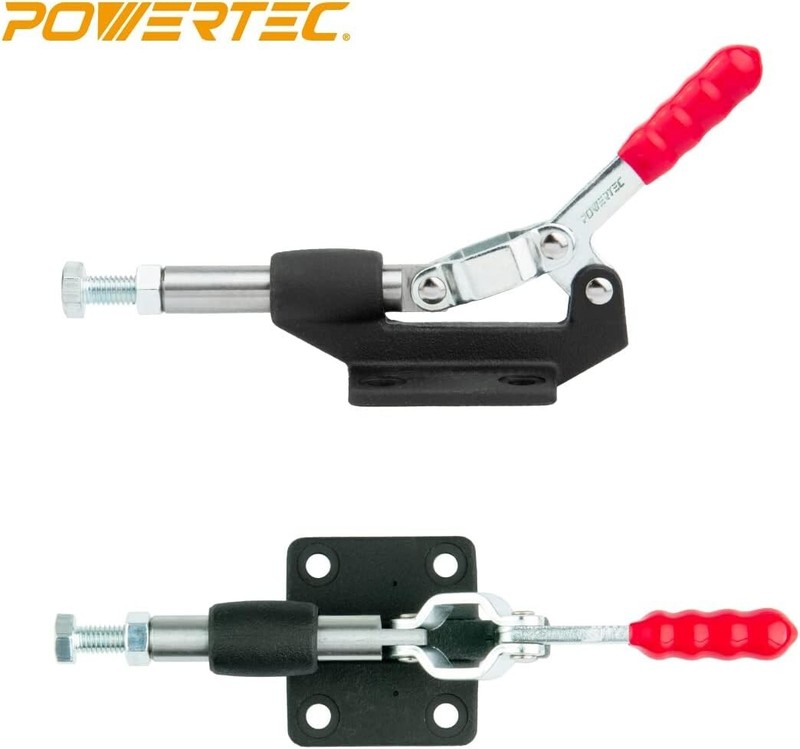 POWERTEC 500 lbs Push Pull Toggle Clamp 305CM/Pull Quick-Release Clamp 2PK gallery