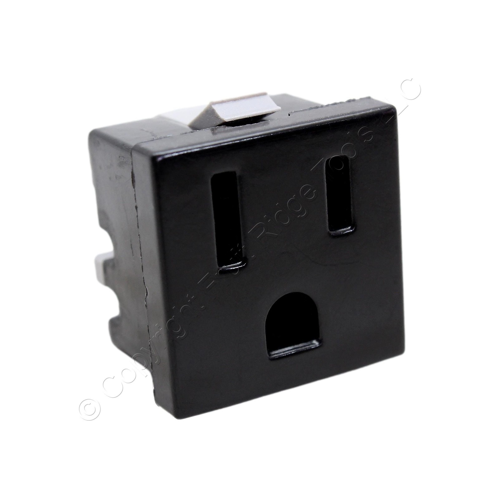 Cooper 31BK Black Quick-Connect Snap-In Receptacle w/ Grounding Screw 5-15R 15A gallery