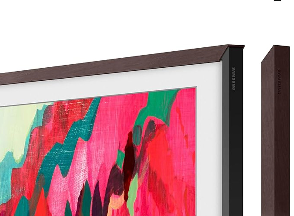 Samsung 75" The Frame Customizable Bezel - Modern Brown