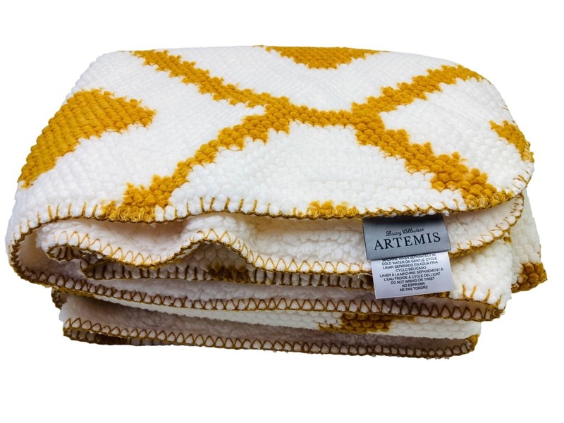 Artemis Luxury Geometric Throw Blanket Very Soft Boho 70s Retro Vintage Decor gallery