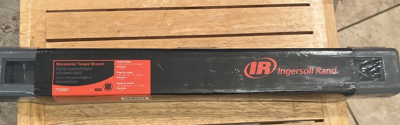 Ingersoll Rand 1/2 " Drive Micrometer Torque Wrench (759987) 30 to 150 Ft-lb gallery