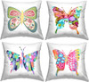Vivid Butterfly Outdoor Throw Pillow, 18x18, Multi-Color Design gallery