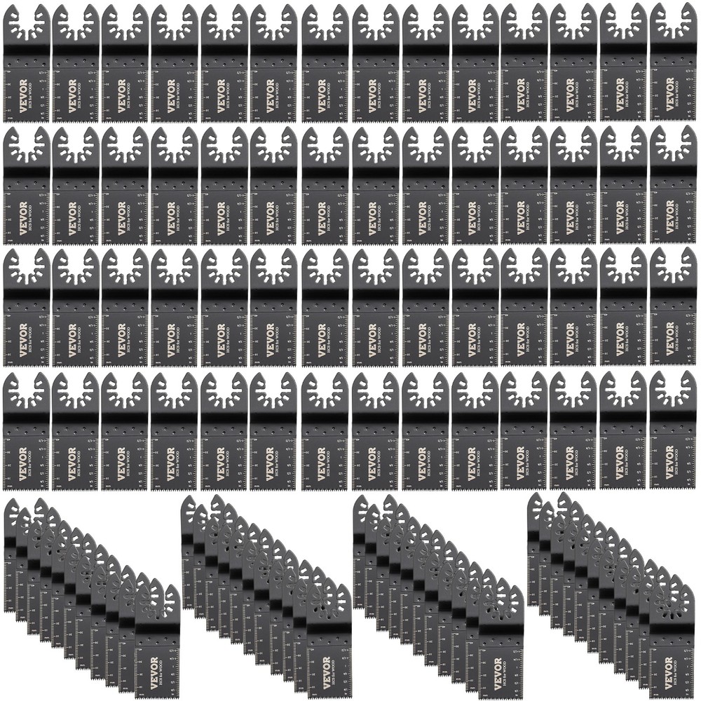 VEVOR Oscillating Multi Tool Saw Blades Multi Tool Blades 100PCS for Wood Metal