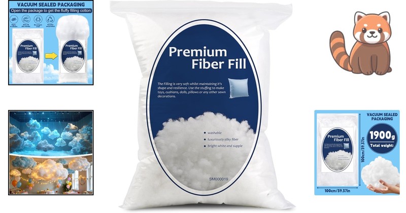 4.18lb Polyester Pillow Stuffing for Cozy Craft Projects & Cushions gallery